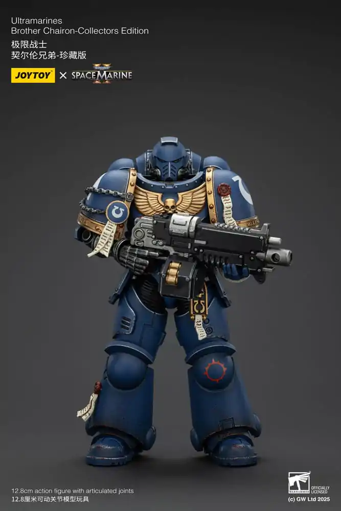 Warhammer 40,000: Space Marine 2 Akcijska figura Ultramarines Brother Chairon Collectors Edition 13 cm fotografija izdelka