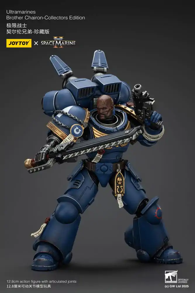 Warhammer 40,000: Space Marine 2 Akcijska figura Ultramarines Brother Chairon Collectors Edition 13 cm fotografija izdelka