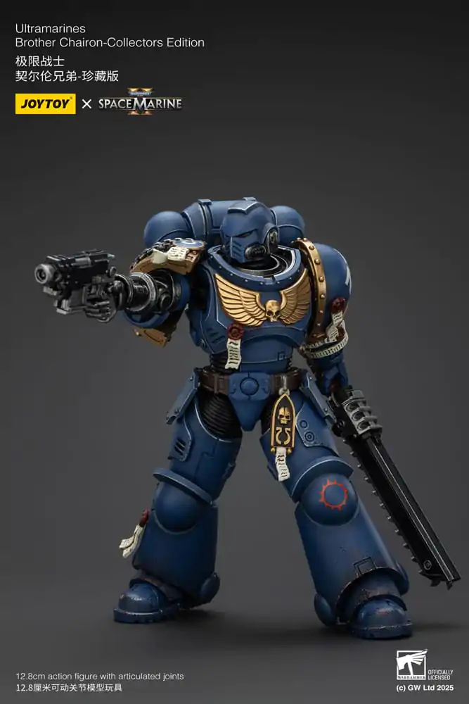 Warhammer 40,000: Space Marine 2 Akcijska figura Ultramarines Brother Chairon Collectors Edition 13 cm fotografija izdelka