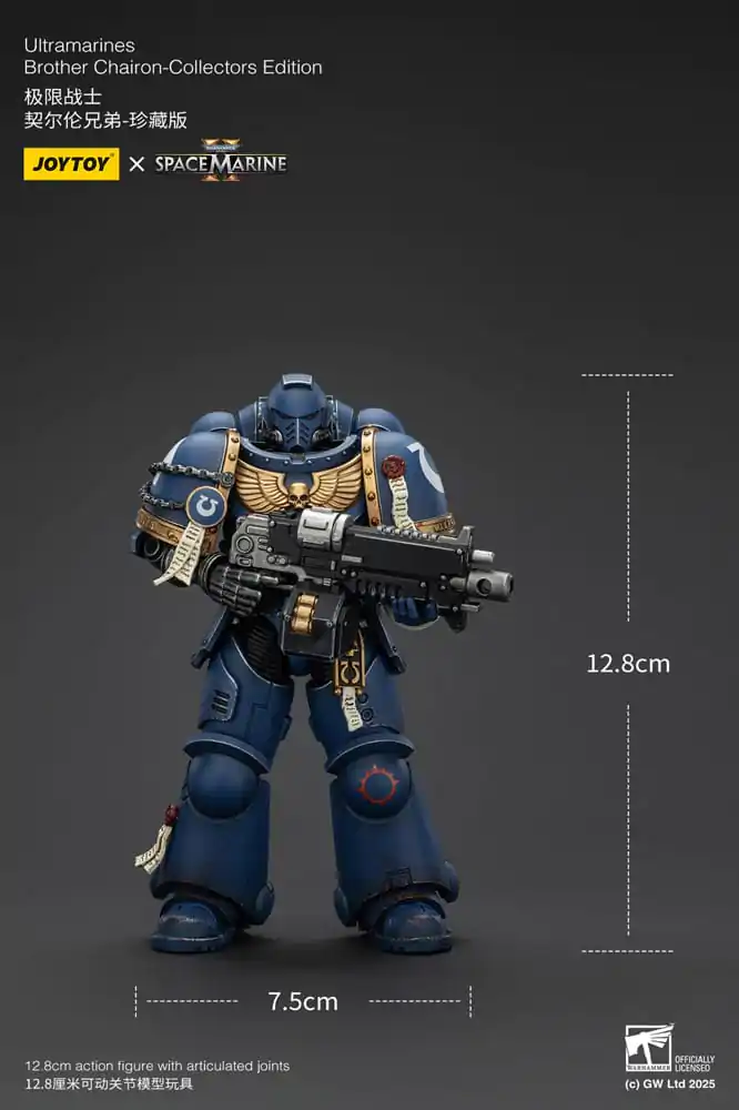Warhammer 40,000: Space Marine 2 Akcijska figura Ultramarines Brother Chairon Collectors Edition 13 cm fotografija izdelka