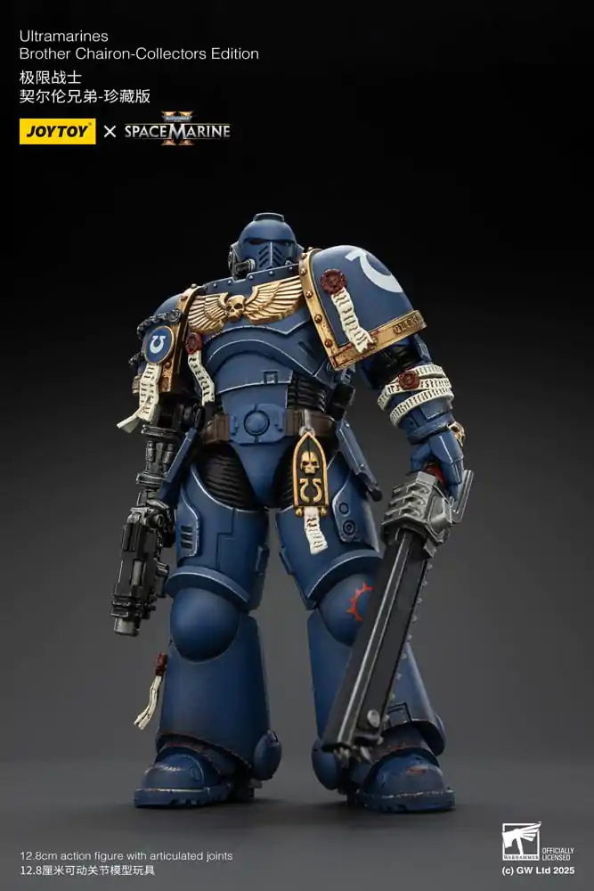 Warhammer 40,000: Space Marine 2 Akcijska figura Ultramarines Brother Chairon Collectors Edition 13 cm fotografija izdelka