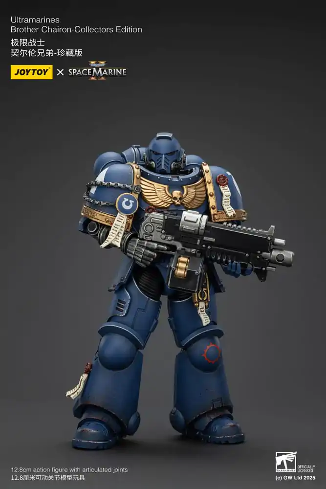 Warhammer 40,000: Space Marine 2 Akcijska figura Ultramarines Brother Chairon Collectors Edition 13 cm fotografija izdelka