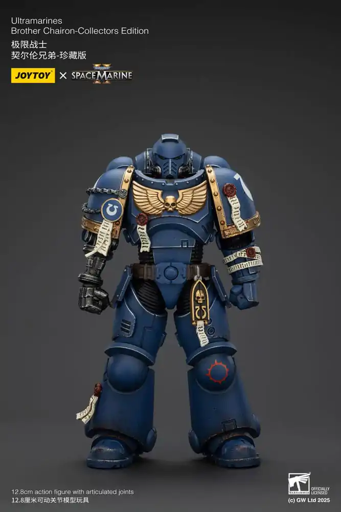 Warhammer 40,000: Space Marine 2 Akcijska figura Ultramarines Brother Chairon Collectors Edition 13 cm fotografija izdelka