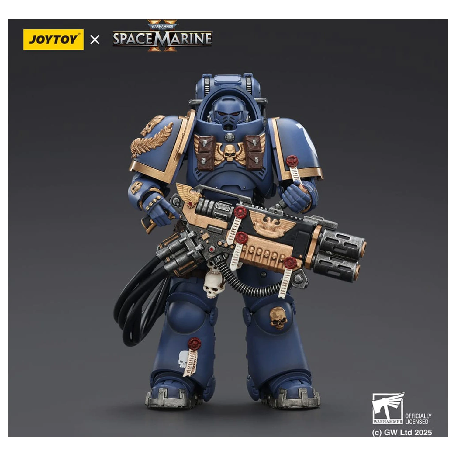 Warhammer 40,000: Space Marine 2 akcijska figura Ultramarines Heavy Artificer Armor z Relic Multi-Melta 13 cm fotografija izdelka