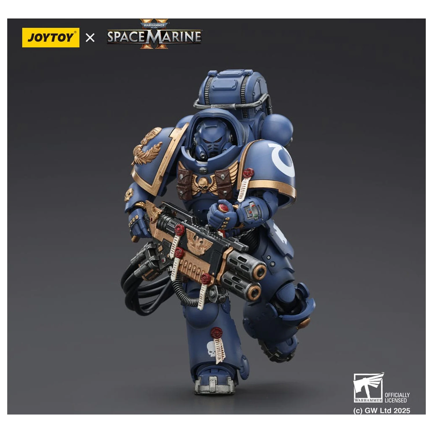 Warhammer 40,000: Space Marine 2 akcijska figura Ultramarines Heavy Artificer Armor z Relic Multi-Melta 13 cm fotografija izdelka
