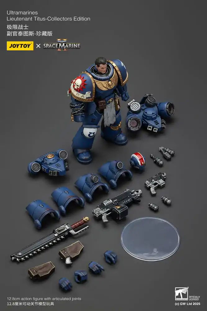 Warhammer 40,000: Space Marine 2 Akcijska figura Ultramarines Lieutenant Titus Collectors Edition 13 cm fotografija izdelka