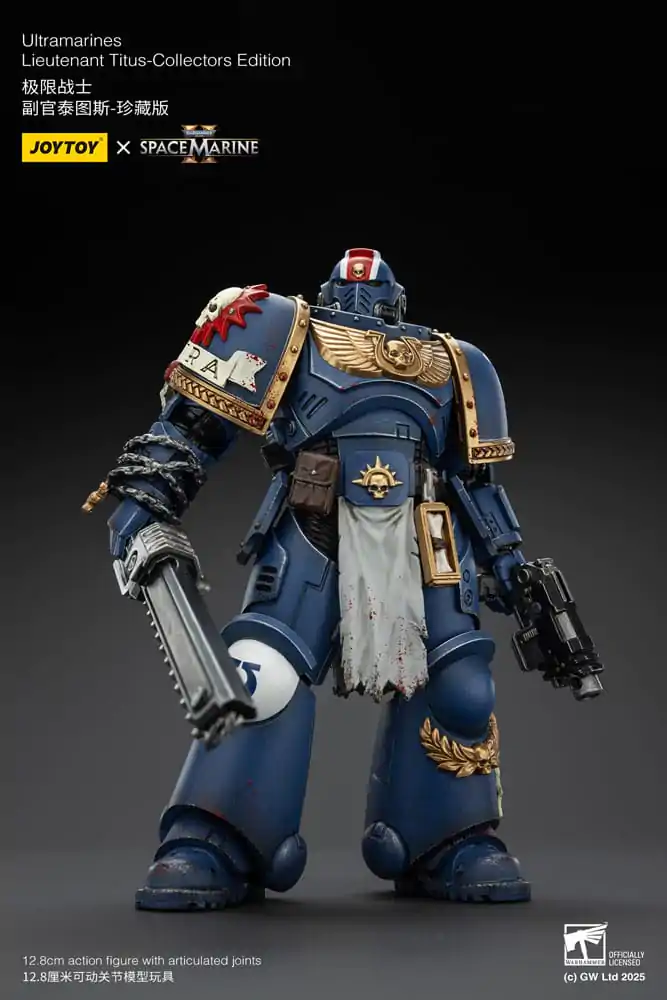 Warhammer 40,000: Space Marine 2 Akcijska figura Ultramarines Lieutenant Titus Collectors Edition 13 cm fotografija izdelka
