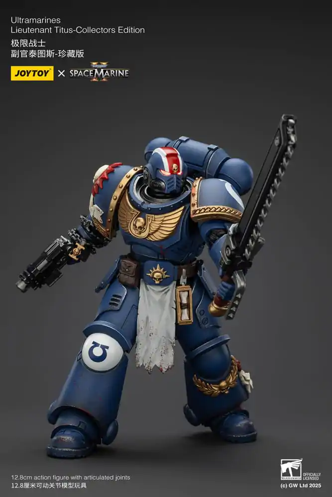 Warhammer 40,000: Space Marine 2 Akcijska figura Ultramarines Lieutenant Titus Collectors Edition 13 cm fotografija izdelka