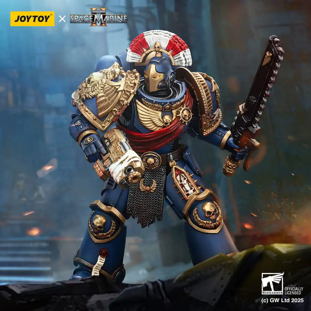 Warhammer 40,000: Space Marine 2 Akcijska figura Ultramarines Relic Secundus Armour 20 cm fotografija izdelka