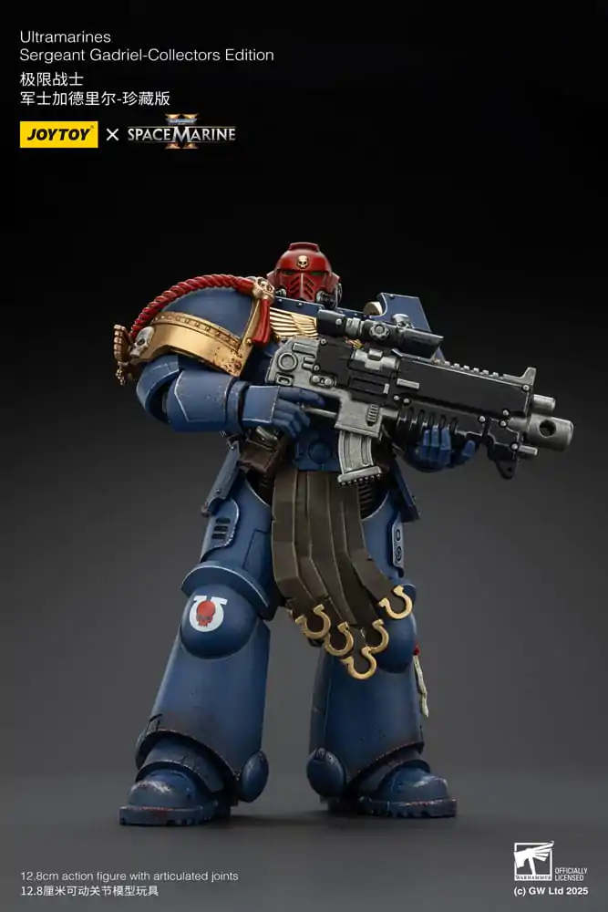 Warhammer 40,000: Space Marine 2 Akcijska Figura Ultramarines Sergeant Gadriel Collectors Edition 13 cm fotografija izdelka