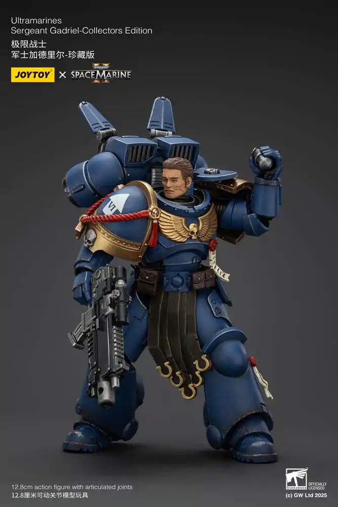 Warhammer 40,000: Space Marine 2 Akcijska Figura Ultramarines Sergeant Gadriel Collectors Edition 13 cm fotografija izdelka