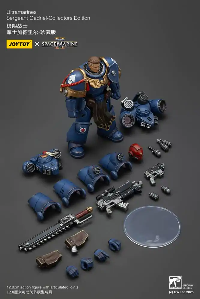 Warhammer 40,000: Space Marine 2 Akcijska Figura Ultramarines Sergeant Gadriel Collectors Edition 13 cm fotografija izdelka