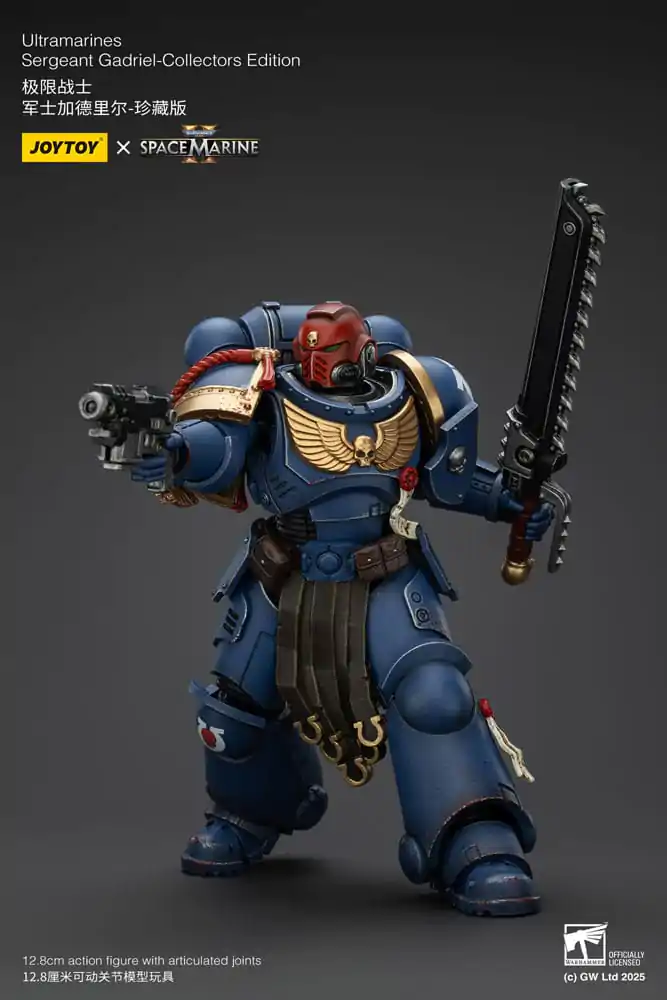 Warhammer 40,000: Space Marine 2 Akcijska Figura Ultramarines Sergeant Gadriel Collectors Edition 13 cm fotografija izdelka