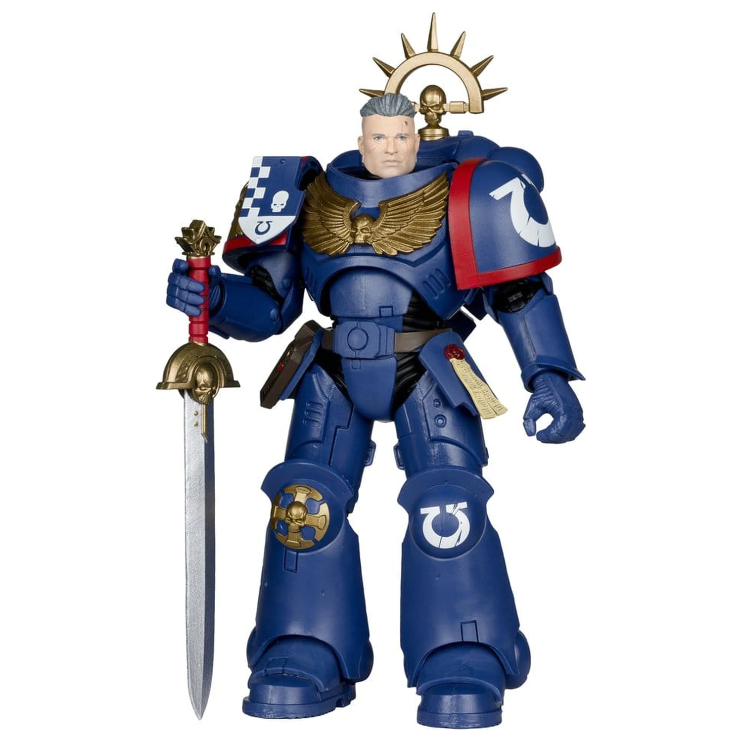 Warhammer 40,000 Total War akcijska figura 3rd Company Lieutenant (Ultramarines) 18 cm fotografija izdelka