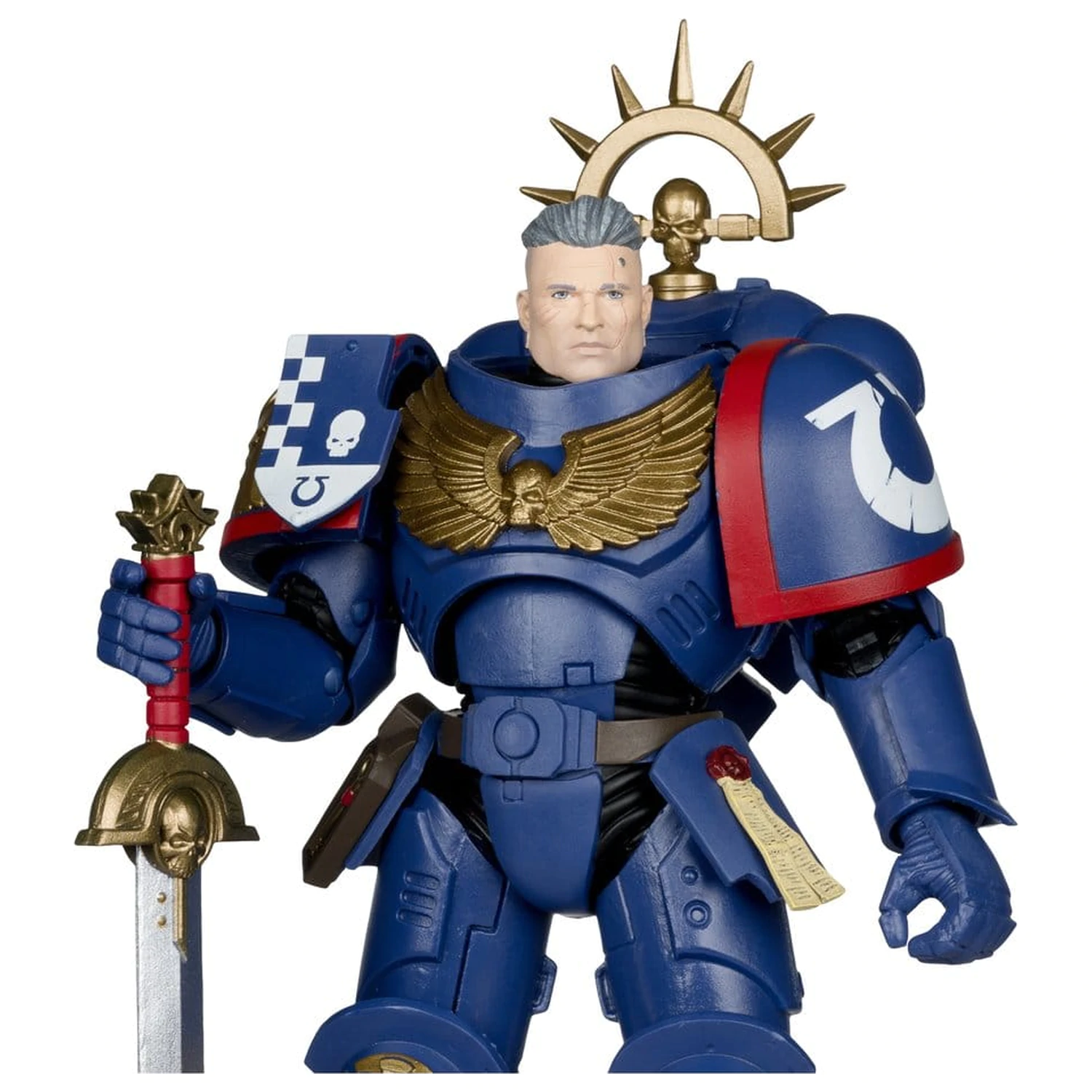 Warhammer 40,000 Total War akcijska figura 3rd Company Lieutenant (Ultramarines) 18 cm fotografija izdelka