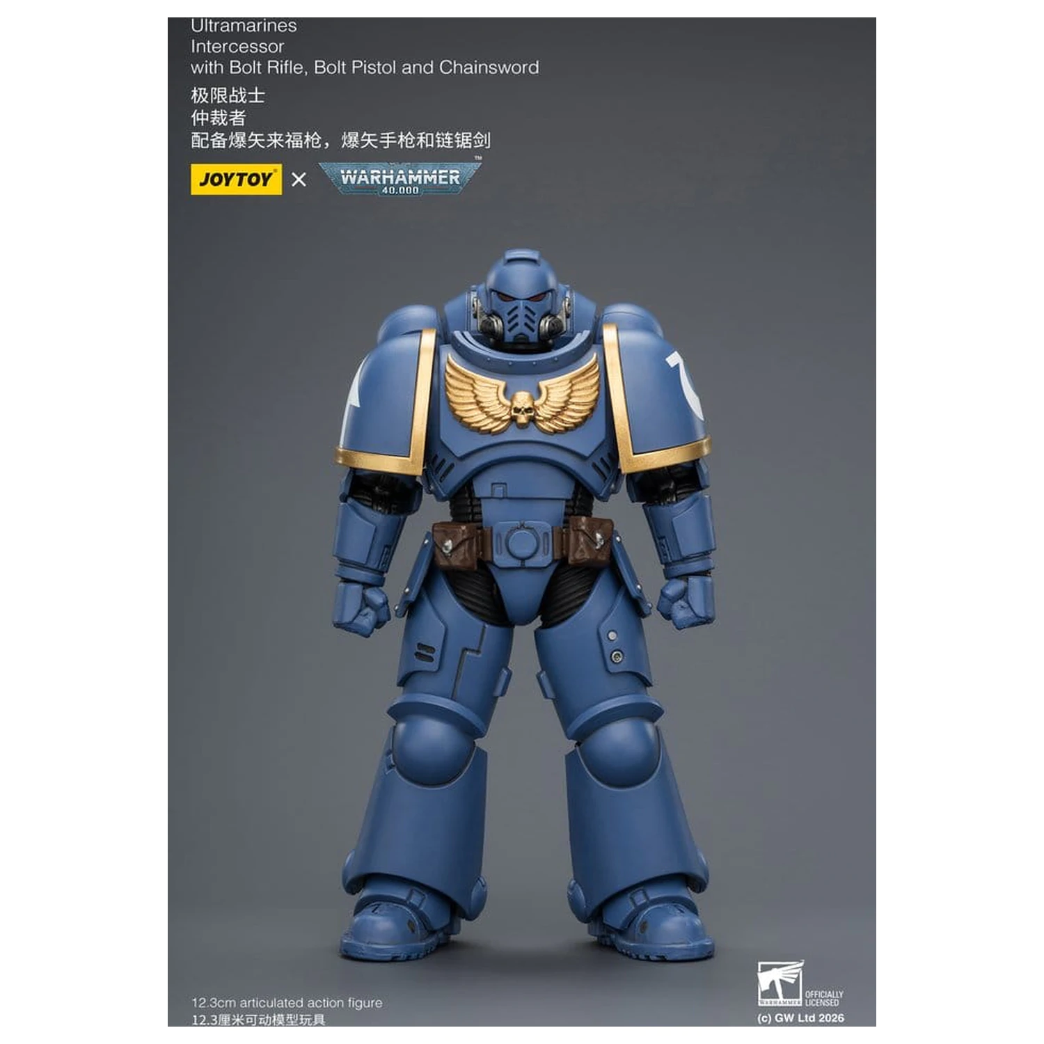 Warhammer 40,000 figurica Ultramarines Intercessor 12 cm fotografija izdelka