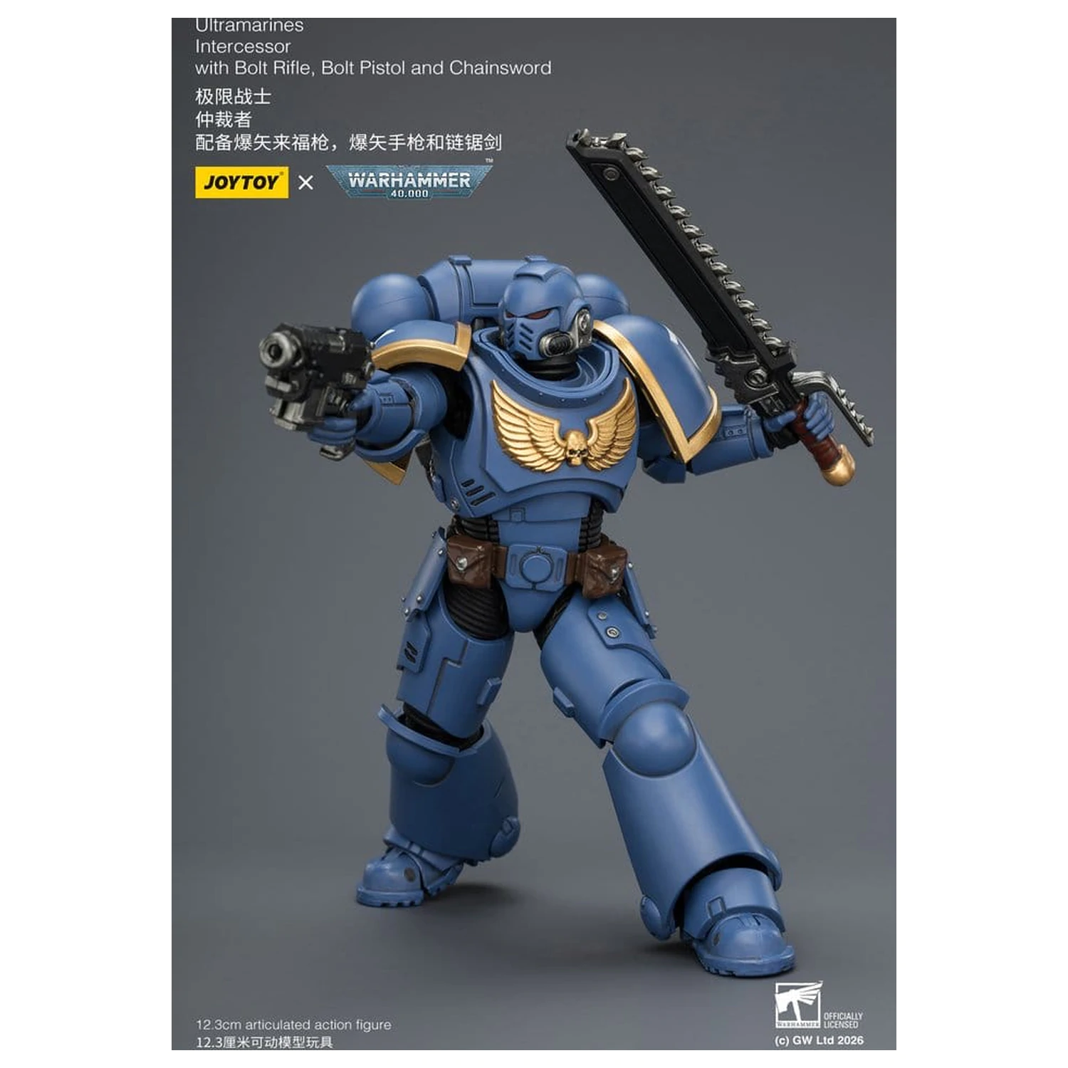Warhammer 40,000 figurica Ultramarines Intercessor 12 cm fotografija izdelka