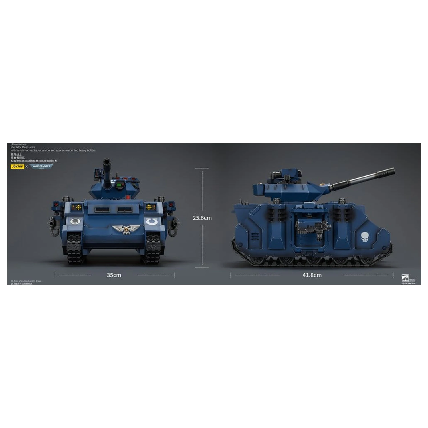 Warhammer 40,000 vozilo Ultramarines Predator Destructor 26 cm fotografija izdelka