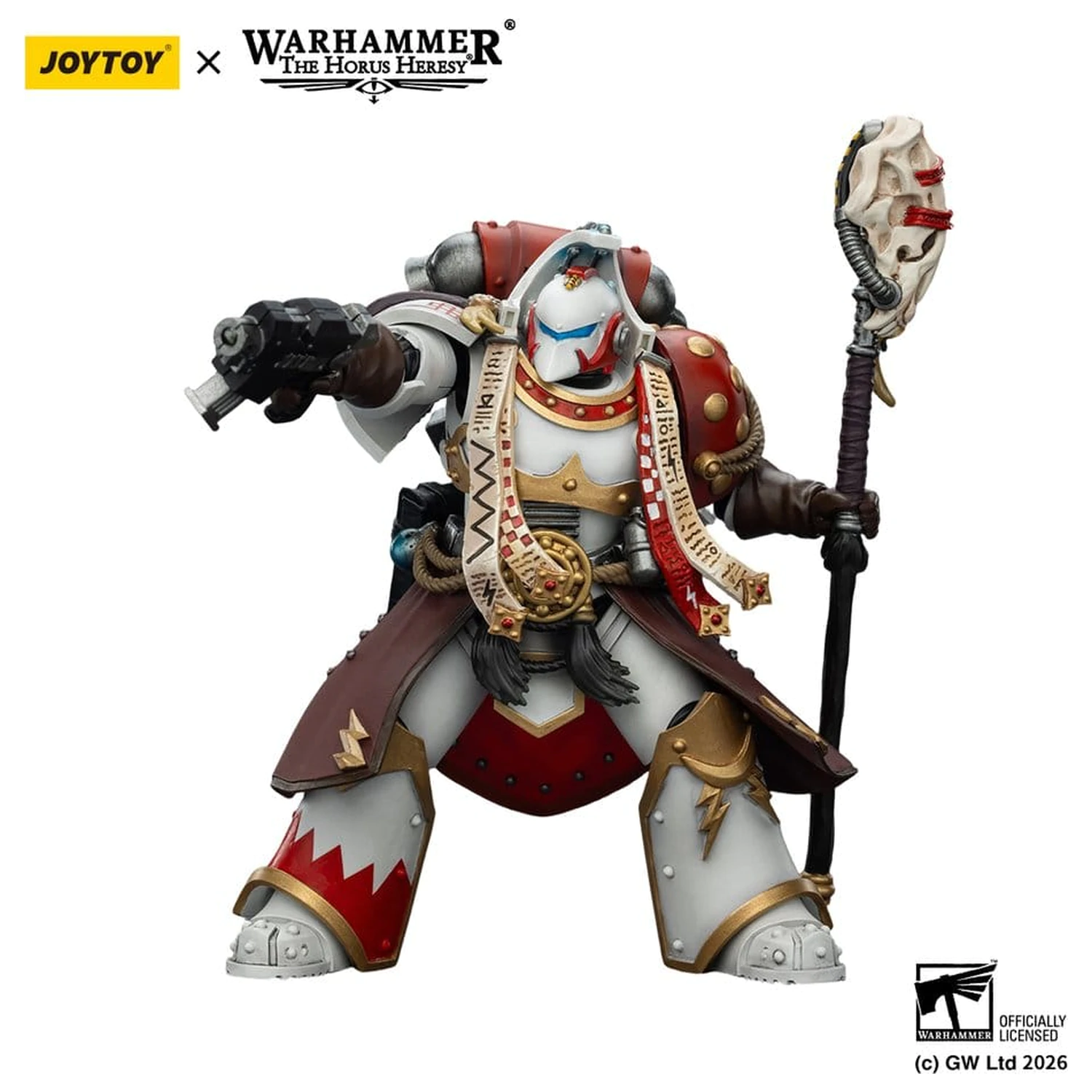 Warhammer 40,000 Action Figure White Scars Stormseer Consul s palico sile in pištolo Bolt, 12 cm fotografija izdelka