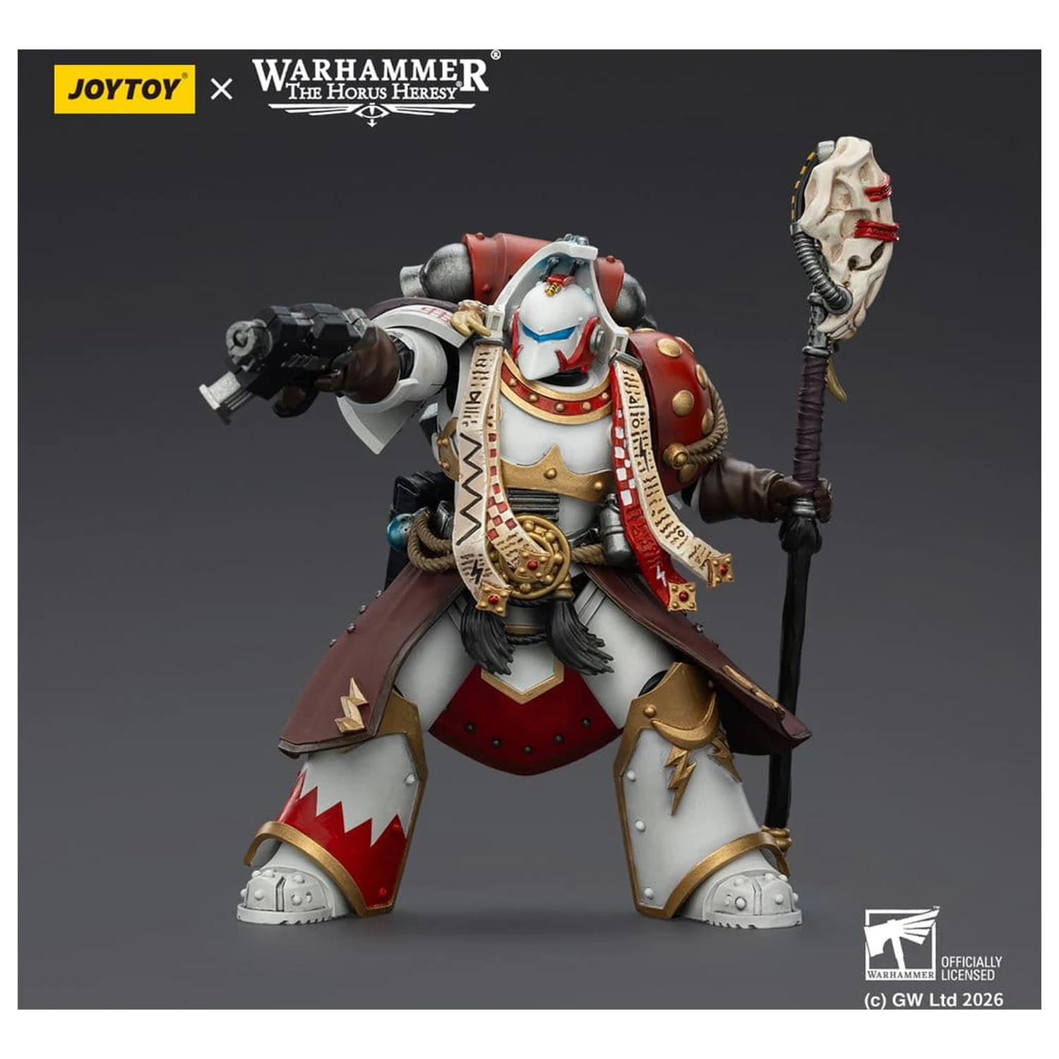 Warhammer 40,000 Action Figure White Scars Stormseer Consul s palico sile in pištolo Bolt, 12 cm fotografija izdelka