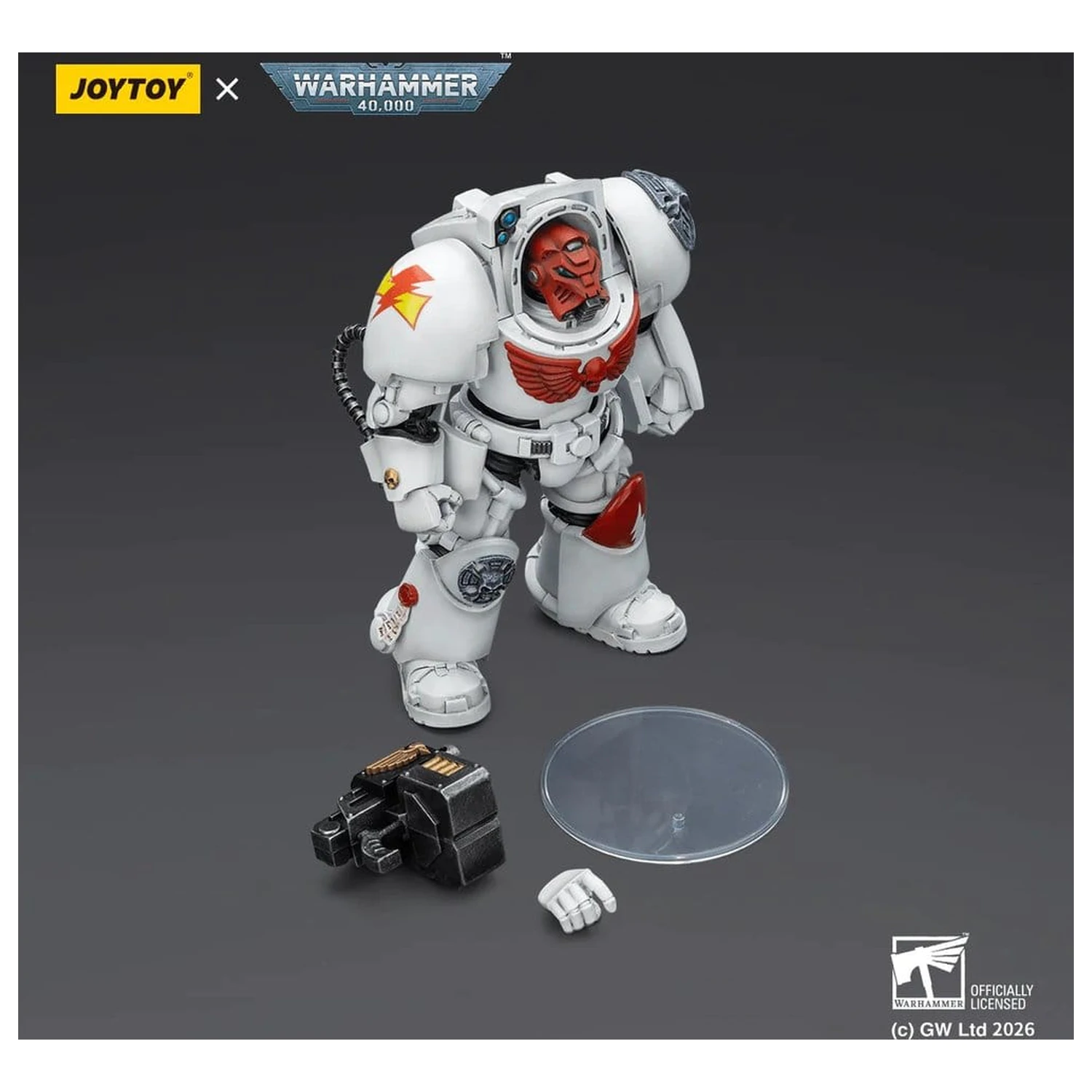 Warhammer 40,000 Akcijska figura White Scars Terminator 2 s Power Fist in Storm Bolter 14 cm fotografija izdelka