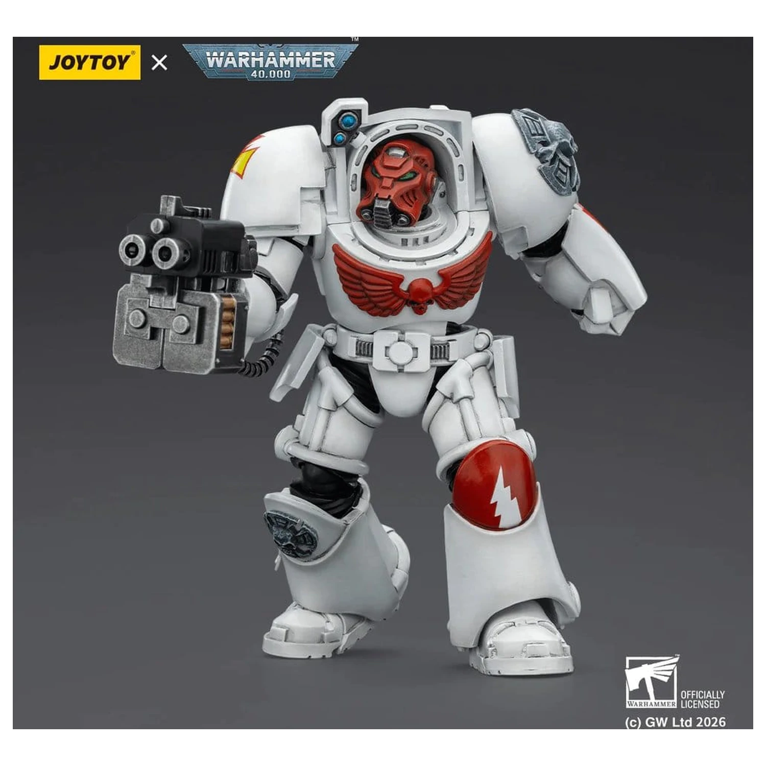 Warhammer 40,000 Akcijska figura White Scars Terminator 2 s Power Fist in Storm Bolter 14 cm fotografija izdelka