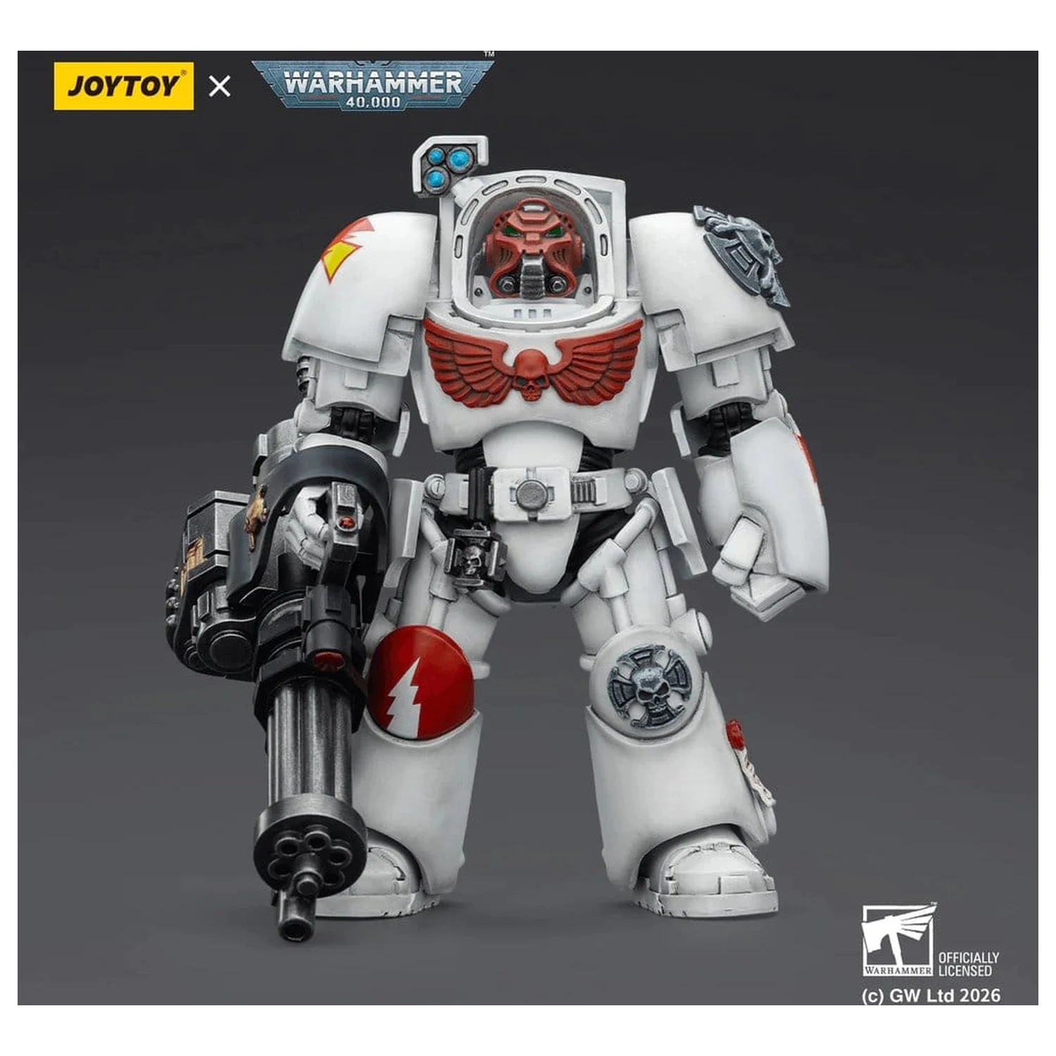 Warhammer 40,000 Action Figura White Scars Terminator 3 z Power Fist in Assault Cannon 14 cm fotografija izdelka