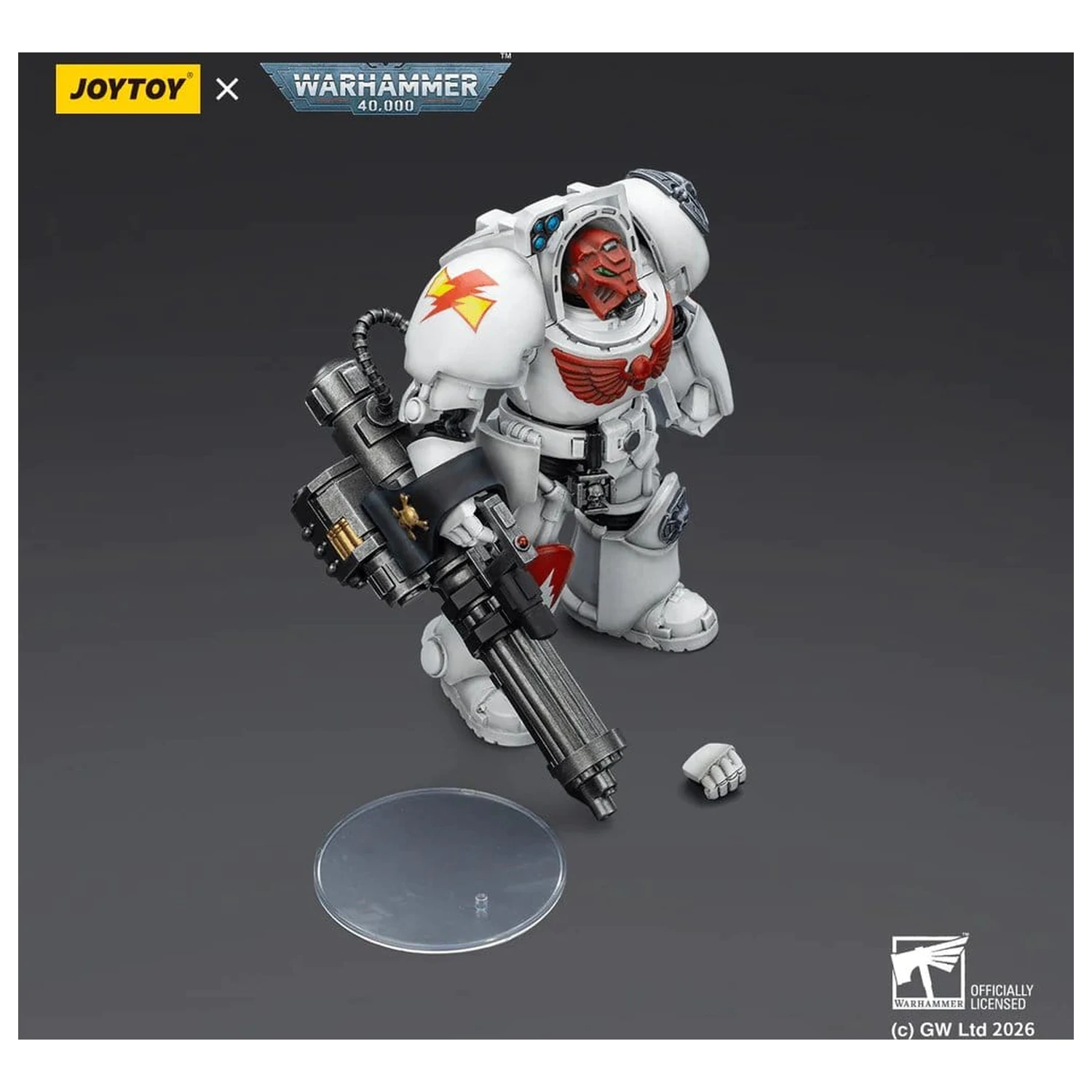 Warhammer 40,000 Action Figura White Scars Terminator 3 z Power Fist in Assault Cannon 14 cm fotografija izdelka