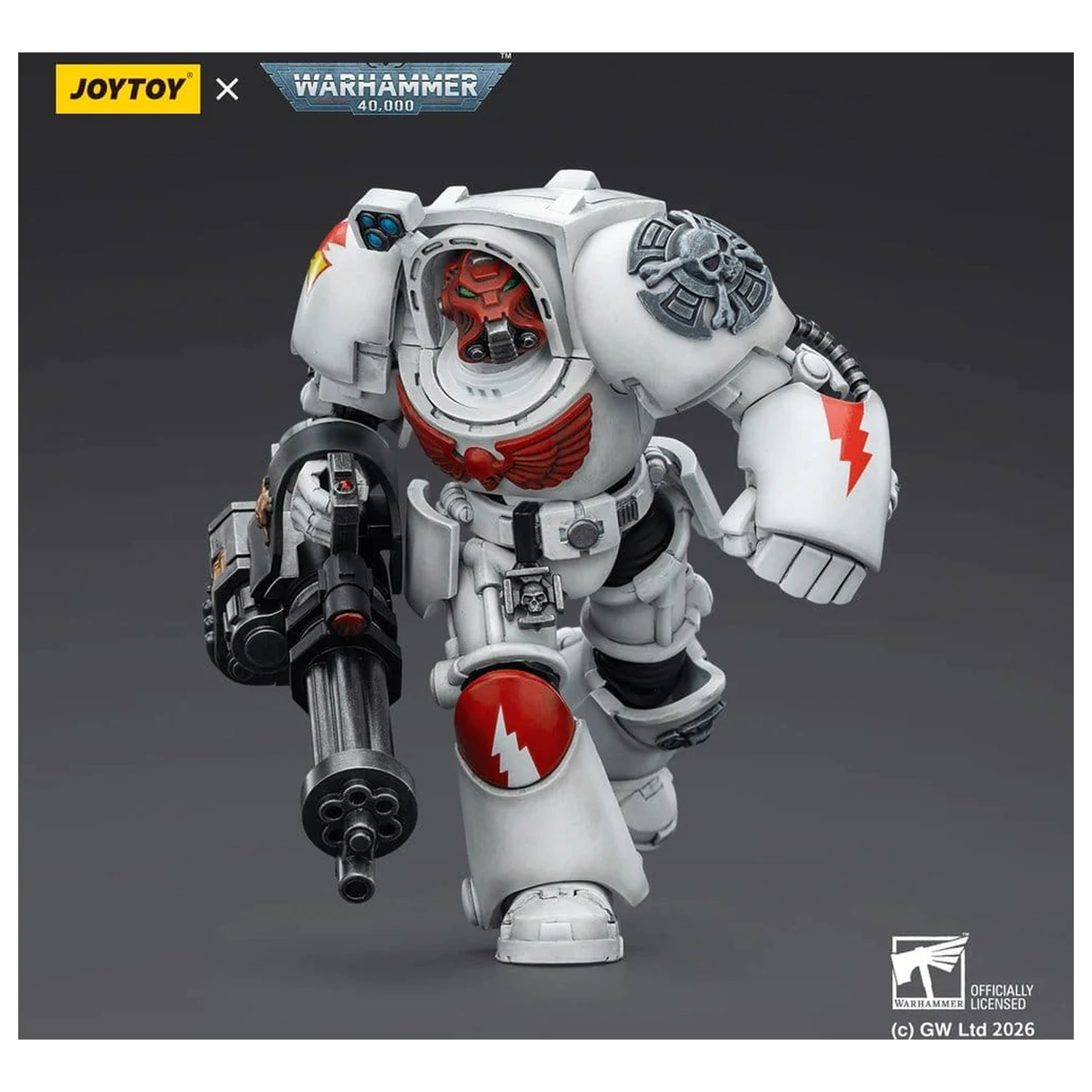Warhammer 40,000 Action Figura White Scars Terminator 3 z Power Fist in Assault Cannon 14 cm fotografija izdelka