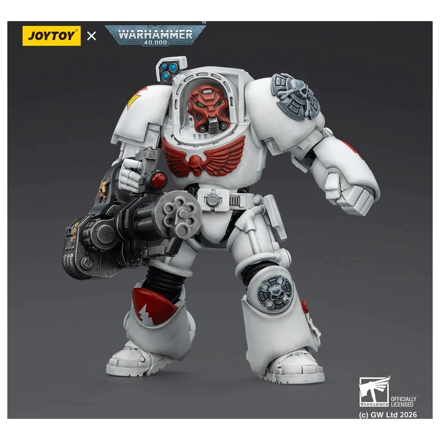 Warhammer 40,000 Action Figura White Scars Terminator 3 z Power Fist in Assault Cannon 14 cm fotografija izdelka