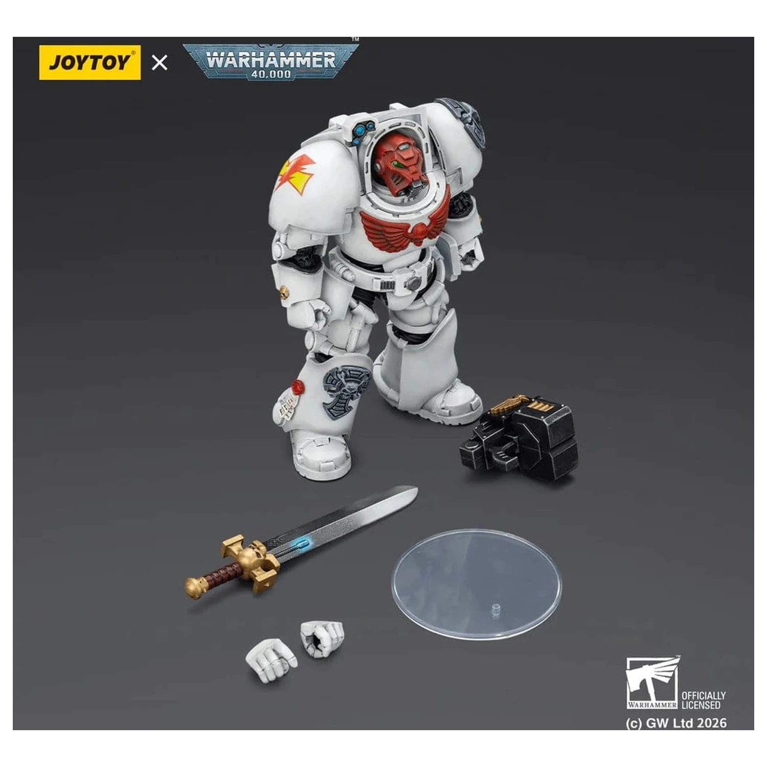 Warhammer 40,000 Akcijska figura White Scars Terminator 1 z Power Sword in Storm Bolter 14 cm fotografija izdelka
