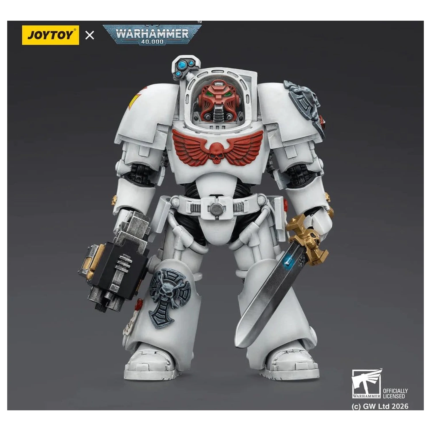 Warhammer 40,000 Akcijska figura White Scars Terminator 1 z Power Sword in Storm Bolter 14 cm fotografija izdelka