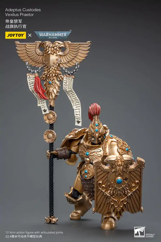 Akcijska figura Warhammer 40k 1/18 Adeptus Custodes Vexilus Praetor fotografija izdelka