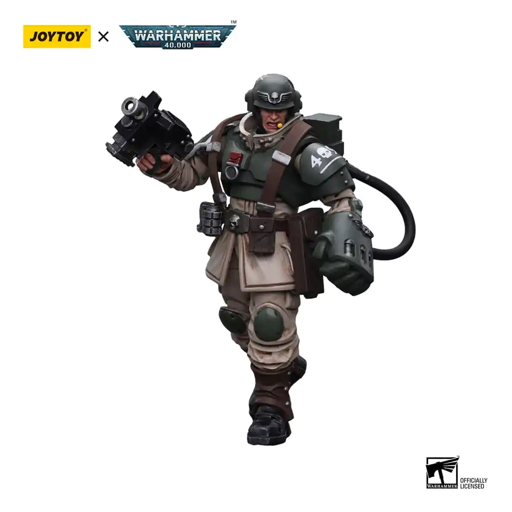 Warhammer 40k Akcijska Figura 1/18 Astra Militarum Cadian Command Squad Veteran Poročnik s Power Fist 12 cm fotografija izdelka