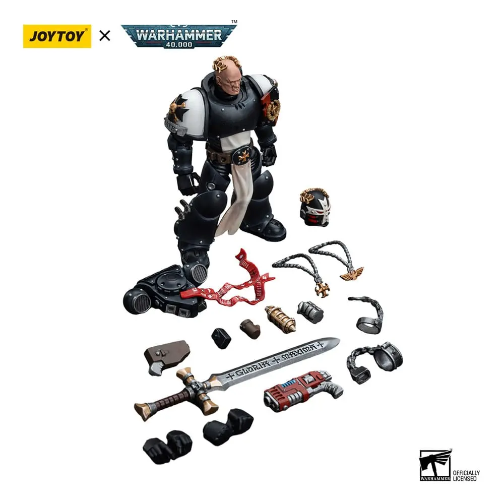 Warhammer 40k akcijska figura 1/18 Black Templars Emperor's Champion Bayard's Revenge 12 cm fotografija izdelka