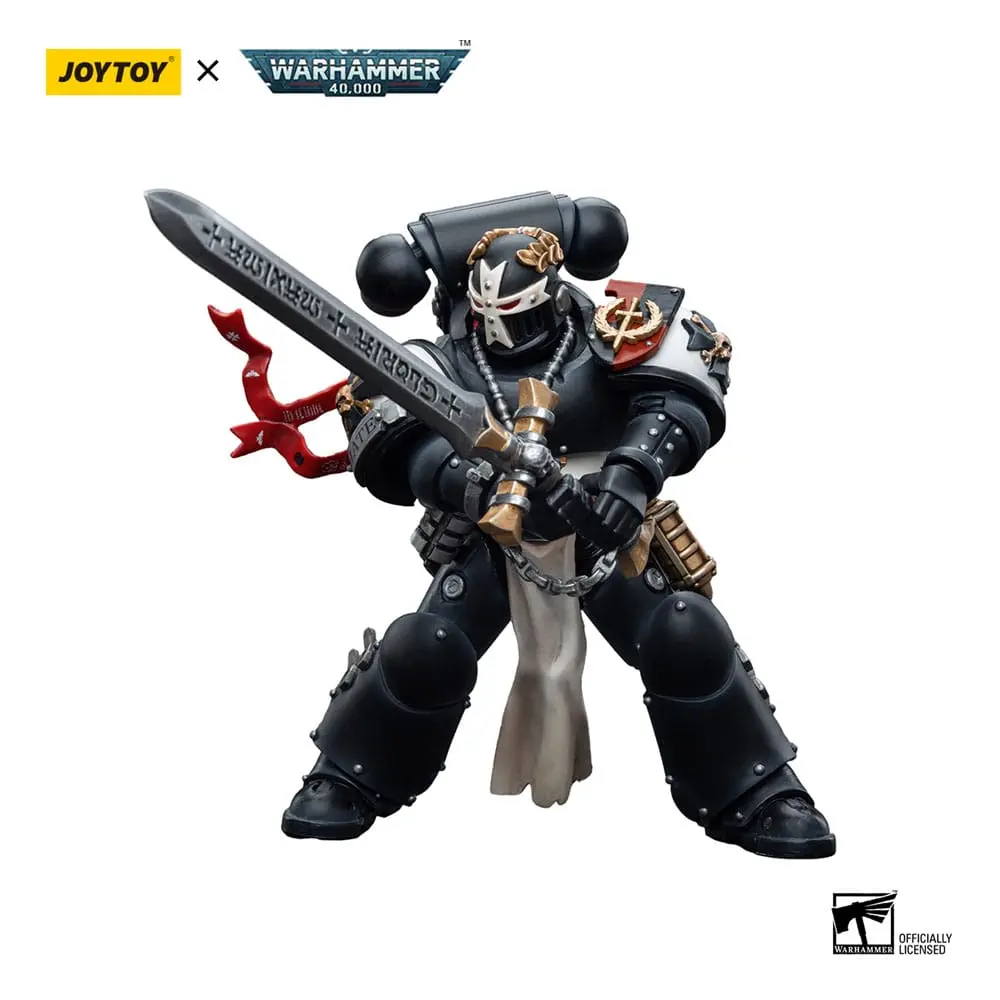 Warhammer 40k akcijska figura 1/18 Black Templars Emperor's Champion Bayard's Revenge 12 cm fotografija izdelka
