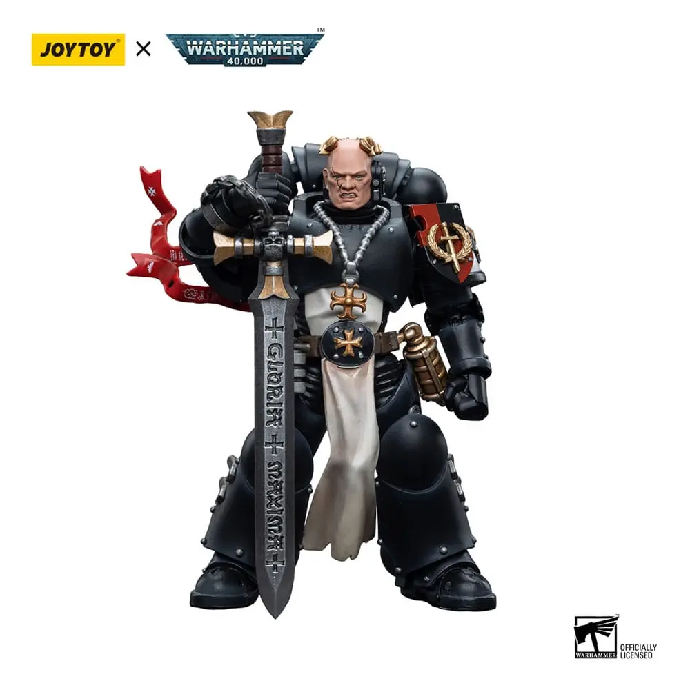 Warhammer 40k akcijska figura 1/18 Black Templars Emperor's Champion Bayard's Revenge 12 cm fotografija izdelka