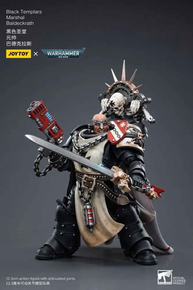 Warhammer 40k akcijska figura 1/18 Black Templars Marshal Baldeckrath 12 cm fotografija izdelka