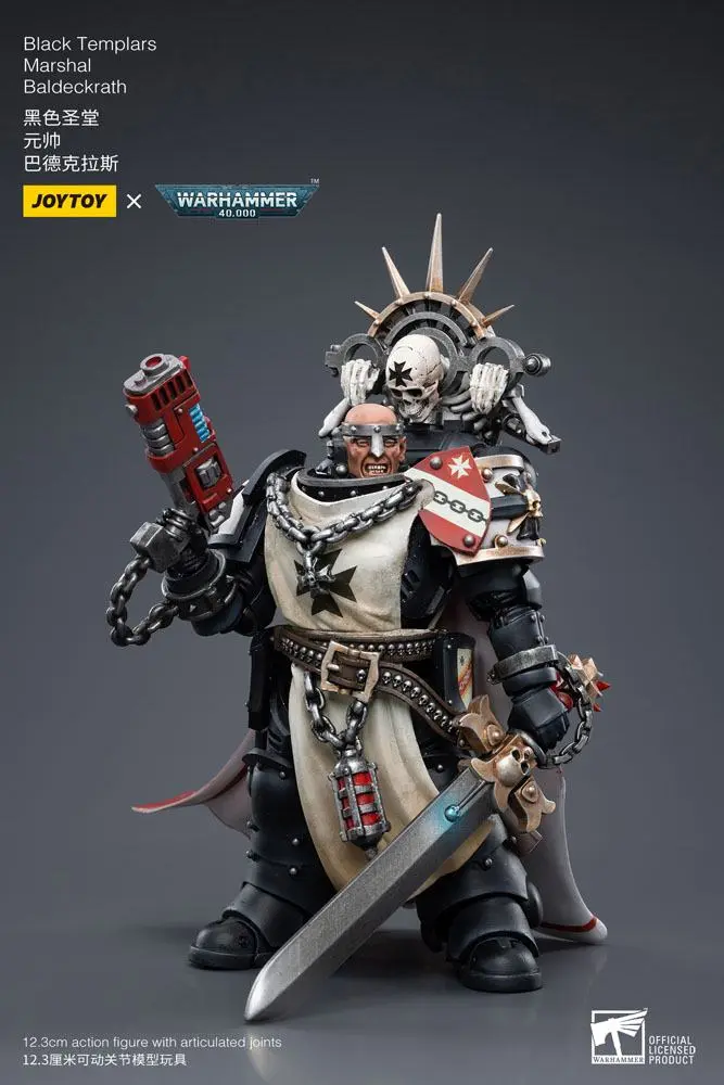 Warhammer 40k akcijska figura 1/18 Black Templars Marshal Baldeckrath 12 cm fotografija izdelka