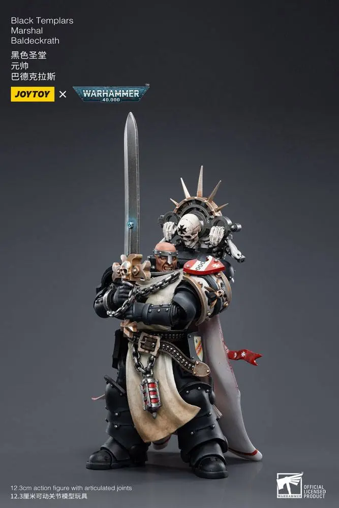 Warhammer 40k akcijska figura 1/18 Black Templars Marshal Baldeckrath 12 cm fotografija izdelka