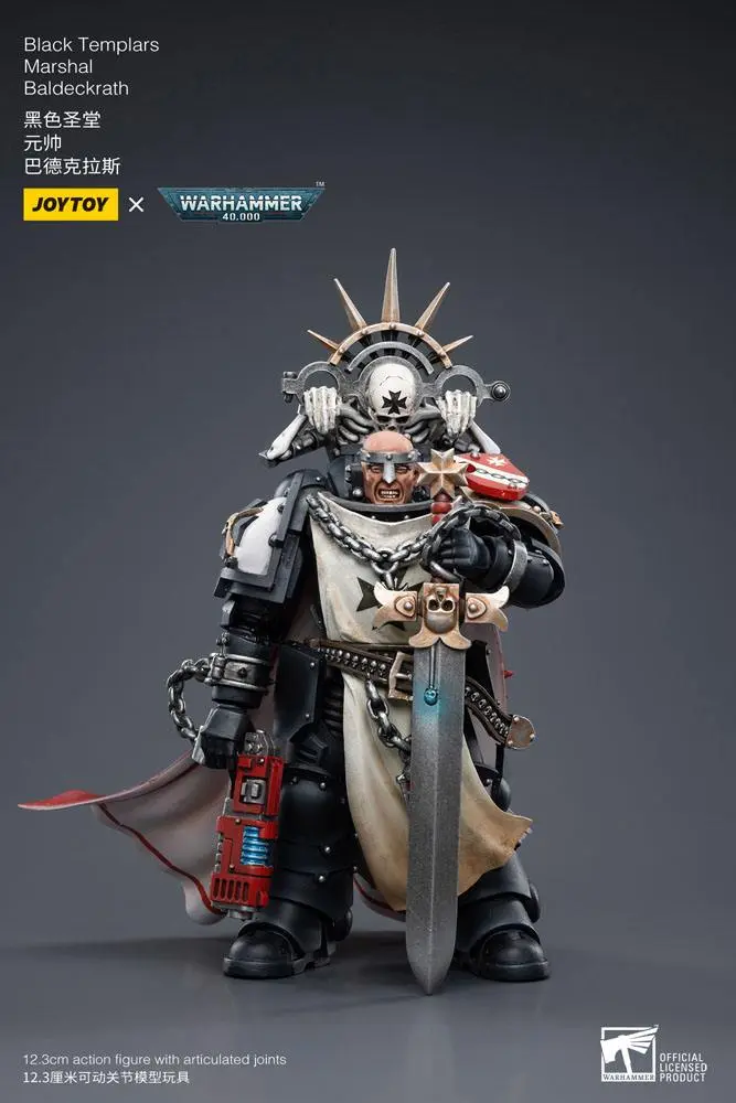 Warhammer 40k akcijska figura 1/18 Black Templars Marshal Baldeckrath 12 cm fotografija izdelka