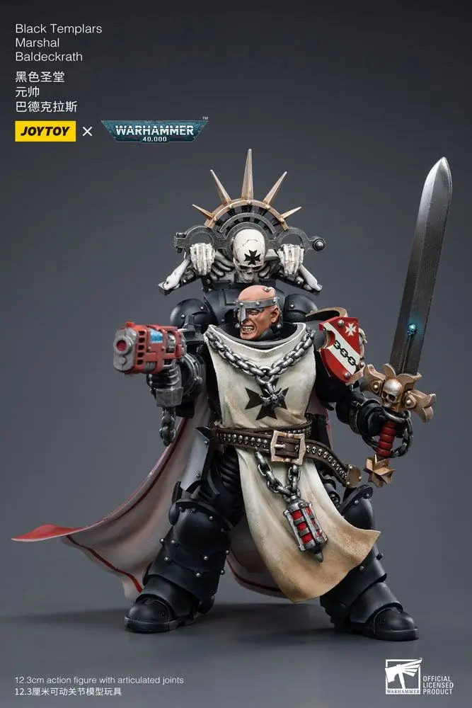 Warhammer 40k akcijska figura 1/18 Black Templars Marshal Baldeckrath 12 cm fotografija izdelka