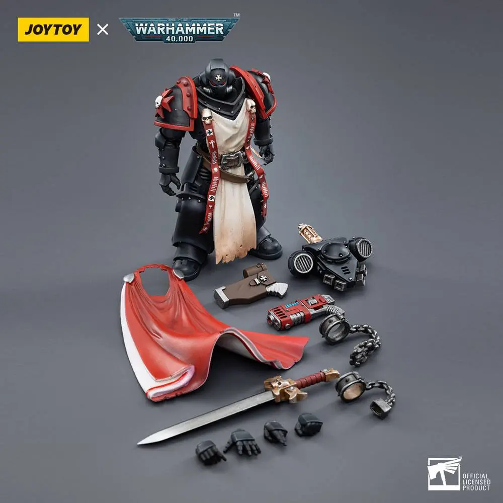 Warhammer 40k akcijska figura 1/18 Black Templars Primaris Sword Brethren Eberwulf 12 cm fotografija izdelka