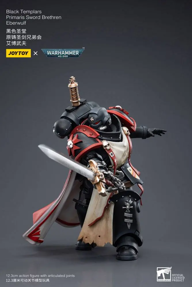Warhammer 40k akcijska figura 1/18 Black Templars Primaris Sword Brethren Eberwulf 12 cm fotografija izdelka