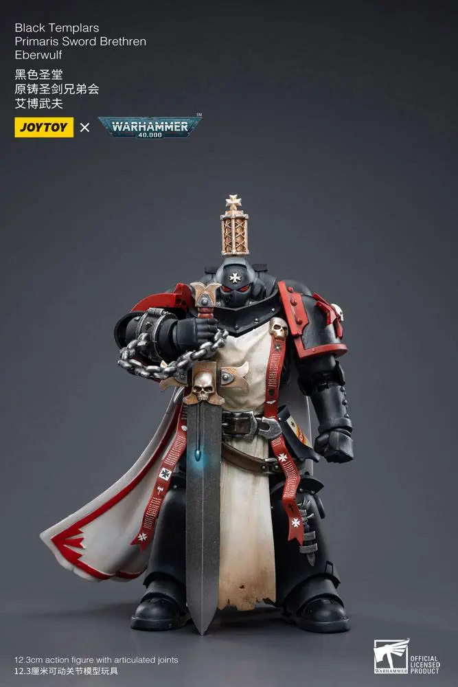 Warhammer 40k akcijska figura 1/18 Black Templars Primaris Sword Brethren Eberwulf 12 cm fotografija izdelka