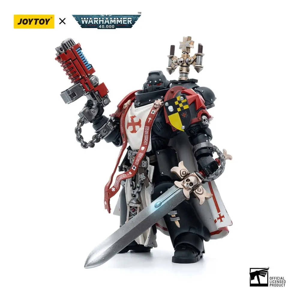 Warhammer 40k akcijska figura 1/18 Black Templars Sword Brethren Brother Lombast 12 cm fotografija izdelka