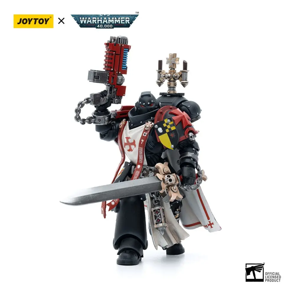 Warhammer 40k akcijska figura 1/18 Black Templars Sword Brethren Brother Lombast 12 cm fotografija izdelka