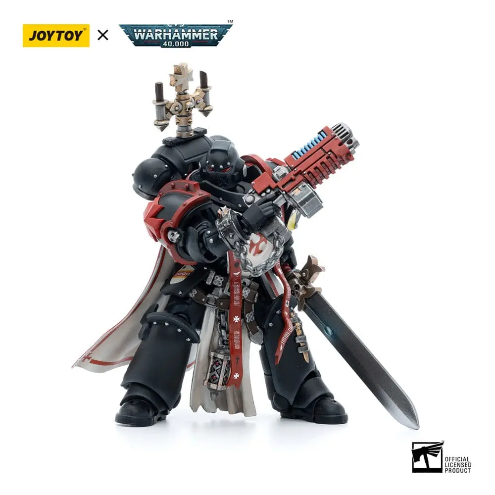 Warhammer 40k akcijska figura 1/18 Black Templars Sword Brethren Brother Lombast 12 cm fotografija izdelka