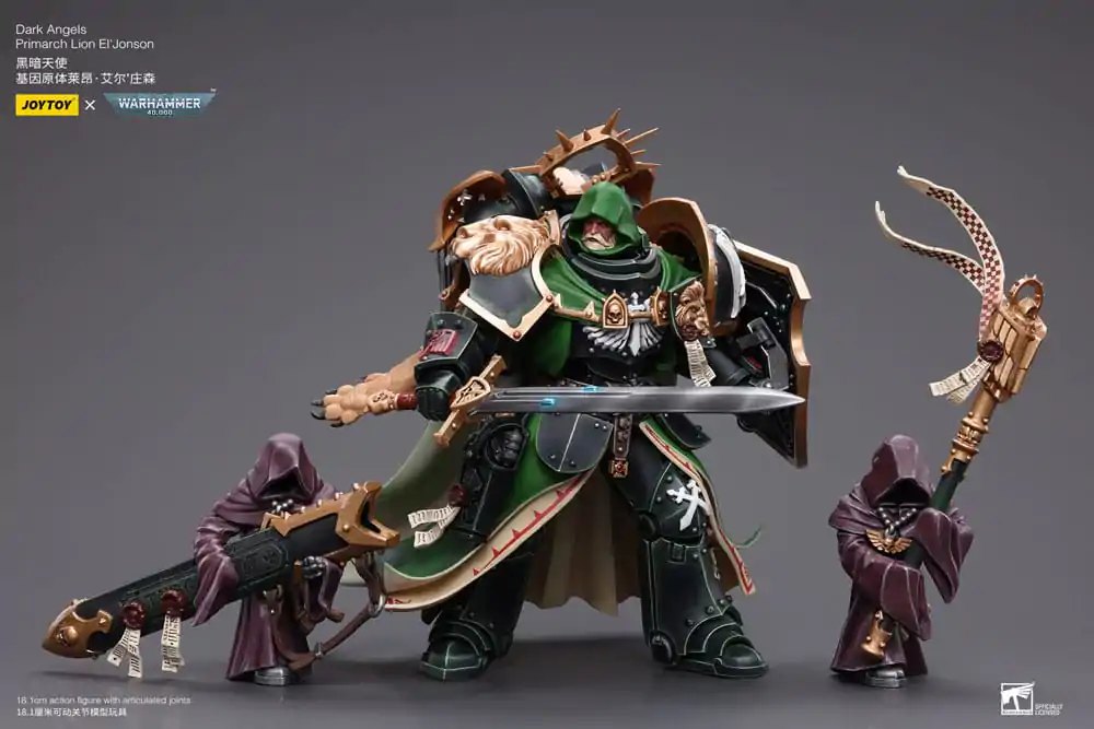 Warhammer 40k Akcijska figura 1/18 Dark Angels Primarch Lion El' Jonson 18 cm fotografija izdelka