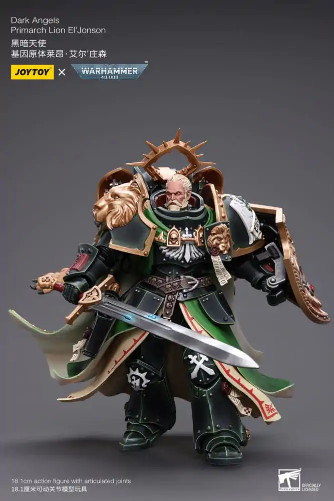 Warhammer 40k Akcijska figura 1/18 Dark Angels Primarch Lion El' Jonson 18 cm fotografija izdelka